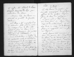 41 vues  - \'Journal des travaux relatifs au génie, exécutés à l\'Ecole militaire de Thoun l\'année 1819 et commencés le 1er août\', manuscrit autographe (ouvre la visionneuse)