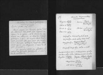 65 vues « Cours de géodésie », fiches numérotées A-K, puis 1-40 (avec quelques bis), sans date, manuscrit autographe