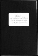 16 vues « Extraits des mémoires du Général Massena sur la campagne de 1799 en Suisse [t. 3] », sans date, manuscrit autographe