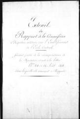 64 vues  - Projets et rapports relatifs à l\'Ecole militaire fédérale de Thoune, 1818-1842, manuscrits partiellement autographes (ouvre la visionneuse)