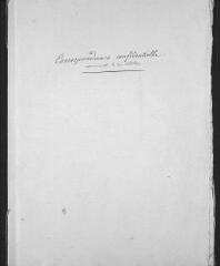 10 vues  - « Correspondance confidentielle ». Copies de lettres autographes de Dufour. 30 octobre-30 novembre 1856. (ouvre la visionneuse)
