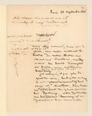 6 vues  - David d\'Angers. Lettre autographe signée à Etienne Dumont. - Paris, 22 septembre 1828 (avec coupure de presse) (ouvre la visionneuse)