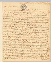 4 vues  - S[ain]t-Amand. Lettre autographe signée à Etienne Dumont. - [Londres], 23 juillet 1824 (ouvre la visionneuse)