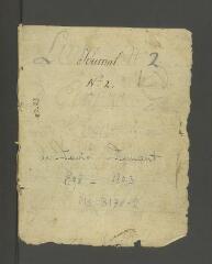 1352 vues  - Journal de David Dunant du 27 novembre 1798 au 5 janvier 1803 (ouvre la visionneuse)