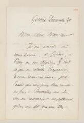 4 vues Barde, Ch[arle]s, past[eur]. 1 l.a.s. à [Henry Dunant]. - Genève, dimanche 30 (1863)
