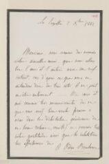 2 vues Odier-Baulacre, [Mme] O[lympe]. 1 l.a.s. à [Henry Dunant]. - Les Cropettes, 2 décembre 1862. - Avec sa soeur, prob. Mlle Suzanne B'