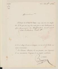 2 vues Bungener, [Félix]. Société de lecture. Accusé de réception de don. Formule impr. Signé : Bungener. - Genève, 22 décembre 1862