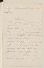 4 vues Joubert, L[ouis Alexandre], 1er attaché au Cabinet de l'Empereur. 1 l.a.s. à [Henry Dunant]. - Palais des Tuileries, 4 février 1863