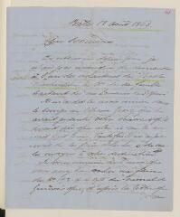 4 vues  - Passavant-Bacofen, E. 1 l.a.s. à Henry Dunant. - Bâle, 18 août 1863 (ouvre la visionneuse)