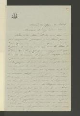 4 vues Landa, Nicasio [y Alvarez de Carvallo]. 1 l.a.s. à Henry Dunant. - Madrid, 26 septembre 1864. Conf. 1863