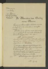 4 vues  - Van den Bosch, [J. A.], [ministre de la guerre, Pays-Bas; major-général]. Signe une formule. - Gravenhage, 3 août 1867 (ouvre la visionneuse)