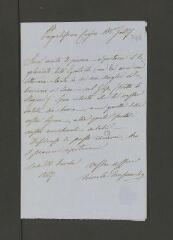 28 vues Trasmondo, baron Nicola. 7 lettres autographes signées à James Galiffe. - Pise, Lari, Casciana, 1847-1852 (en italien)