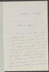 6 vues  - Bizot, J[ean-François dit John] (1804-1885). 2 lettres autographes signées à Jean-Barthélemy Gaïfre Galiffe, dit John. - Malagnou, 3 février 1856 - 24 décembre 1876 (ouvre la visionneuse)