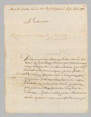 4 vues  - Giraudeau l\'aîné. Lettre autographe signée à Jean-Louis Calandrini. - Genève, 11 avril 1750 (ouvre la visionneuse)