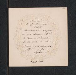 2 vues Bade, Sophie de. Carte autographe signée à Adèle Gerlach. - Sans lieu, 12 décembre 1825