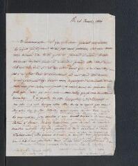 20 vues  - Montgelas, madame de. 4 lettres autographes signées à Louise Martin de Launay. - Pise, Lucques, Florence, 26 janvier-2 juin 1820 et sans date. (ouvre la visionneuse)