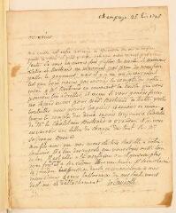 8 vues Candolle, [Jean-Augustin-Pyramus de] (1756-1817). 2 lettres autographes signées [continuées par son fils Augustin Pyramus (1778-1841)] à Henri-Albert Gosse. - Champagne, 25 juin 1795 - 24 octobre 1795