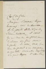 4 vues  - Maunoir, Th[éodore]. Lettre autographe signée à Louis-André Gosse. - [Genève], 2 [avril ?] 1865 (ouvre la visionneuse)