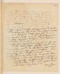 8 vues  - Eynard, Jean-Gabriel. 2 lettres dont l\'une autographe signée à Madame Gosse. - Beualieu près Rolle, 23 octobre 1827 et sans lieu ni date (ouvre la visionneuse)