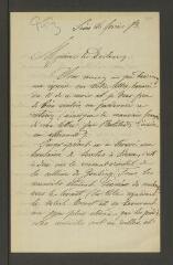 4 vues  - Ritz, R[aphaël]. Lettre autographe signée à Hippolyte-Jean Gosse. - Sion, 26 février 1873 (ouvre la visionneuse)
