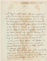 8 vues La Rochefoucauld d'Enville, duchesse de, [née Alexandrine de Rohan-Chabot ?]. 2 lettres non autographes signées à François d'Ivernois (avec adresses). - La Rocheguyon, Paris, 12 septembre - 12 décembre 1780