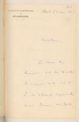4 vues  - Mugnier, A. (abbé). 1 l.a.s. à Mme Loyson.- Paris, 23 mai 1907 (ouvre la visionneuse)