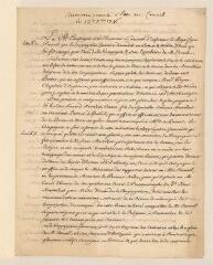 4 vues Mémoire présenté et lu en Conseil par Ami Lullin, au sujet de la nomination de Léonard Mestrezat comme maître d’école de la Congrégation Genevoise de Constantinople, le 12 sept. 1746