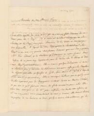 4 vues  - L.a.s.[pasteur Joël-Henri de] Waldkirch à A. L.- Genève, 30 May 1755 (ouvre la visionneuse)
