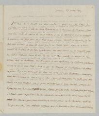 60 vues Dumont, Et[ienne]. 2 lettres autographes signée et non signée à Jane Marcet. - Genève, 13 avril 1819 et sans lieu ni date