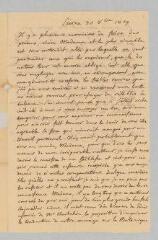 4 vues  - Macaire Prinsep [Isaac-François Macaire, dit]. Lettre autographe signée à Jane Marcet. - Sierne, 30 octobre 1829 (En anglais) (ouvre la visionneuse)