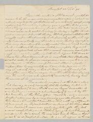 8 vues  - Mathews, R. 2 lettres autographes signées à Jane Marcet. - Bristol, 23 février 1795 et sans date (En anglais) (ouvre la visionneuse)