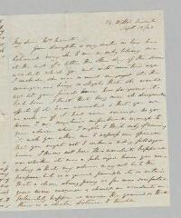 4 vues  - Romilly, [?]. Lettre autographe signée à Jane Marcet. - Sans lieu, 13 septembre 1842 (En anglais) (ouvre la visionneuse)