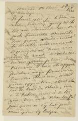 2 vues Merle d'Aubigné, Jean-Henri. Lettre autographe signée à [sa première femme Marianne]. - Genève, 30 octobre 1853