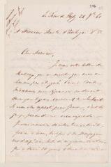 14 vues Naville, Jacques-Adrien (1816-1880), avocat. 3 lettres autographes signées à Jean-Henri Merle d'Aubigné. - La Tour de Peilz, Malagny, Charmes / Vosges, 28 septembre 1861 et sans date