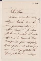 4 vues Pilet [?]. Lettre autographe signée à Jean-Henri Merle d'Aubigné. - Genève, 16 décembre 1856