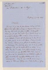 4 vues Schmidt, A. Lettre autographe signée à Jean-Henri Merle d'Aubigné. - Strasbourg, 7 janvier 1863