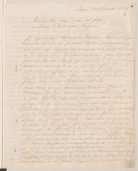4 vues Baggesen, archidiacre. Lettre autographe signée à Jean-Henri Merle d'Aubigné. - Berne, 22 novembre 1854