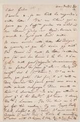 2 vues Geymonat, J. [?]. Lettre autographe non signée à Jean-Henri Merle d'Aubigné. - Genève, 25 août 1849