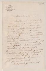 4 vues  - Goudet, J[ohn], avocat. Lettre autographe signée au professeur Jean-Henri Merle d\'Aubigné. - Genève, 10 rue de l\'Hôtel de Ville, 24 janvier 1868 (ouvre la visionneuse)