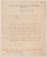 4 vues Loke, J. J. Lettre autographe signée au pasteur Jean-Henri Merle d'Aubigné. - Bruxelles, 22 décembre 1822