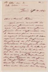 8 vues  - Lombard, Alexandre. 2 lettres autographes signées à Jean-Henri Merle d\'Aubigné. - Genève et sans lieu, 17 novembre 1861 et sans date (ouvre la visionneuse)