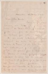 4 vues  - Merle d\'Aubigné, Louis. Lettre autographe signée à Jean-Henri Merle d\'Aubigné. - Meran, 18 mars 1863 (ouvre la visionneuse)