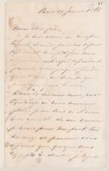4 vues Merle d'Aubigné, Oswald. Lettre autographe signée à Jean-Henri Merle d'Aubigné. - Paris, 19 janvier 1868