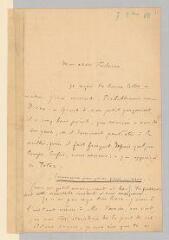 4 vues  - Villiers de l’Isle-Adam. Lettre autographe signée à \'Mon cher Verlaine\'. - [Paris], 7 octobre 1888 (ouvre la visionneuse)