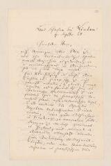 4 vues Gregorovius, Ferdinand. Lettre autographe signée à Charles Berthoud. - Bad Spassau bei Lindau, 4 septembre 1868 (Allemand)