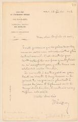 2 vues  - Guiffrey, J[ules]. Lettre autographe signée à Jules Lefebvre. - Paris, 14 février 1902 (ouvre la visionneuse)