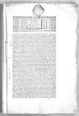 7 vues  - Copie d\'arrêt d\'ordre et d\'exploit de signification pour Anne Rose Calas contre le syndic des créanciers de Jean Calas. - Toulouse, 3 septembre 1763 - 30 mars 1764 (ouvre la visionneuse)