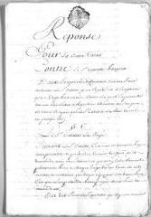 11 vues  - Réponse pour Anne Rose Calas contre Guillaume-Elie Valette de Falgous. - Toulouse, 24 mars 1763 (ouvre la visionneuse)
