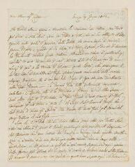 8 vues Cicognara, Leopoldo. Lettre autographe signée à la comtesse Boutourline. - Venise, 9 juin 1825. (Italien. - Annexe : Quatrain 