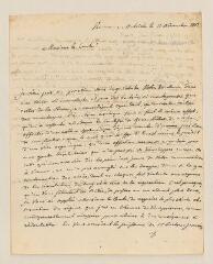 4 vues  - Frank, Jean-Pierre. Lettre autographe signée au comte [Boutourline ?]. - Vienne, 11 novembre 1817 (ouvre la visionneuse)